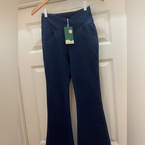 Halara Washed Denim flare stretchy jeans